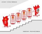 楼道党史文化墙