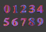 数字金属字流体液态效果