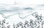 新中式客厅简约山水 TIF分层