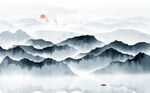 水墨山水画