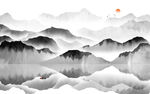 水墨山水画