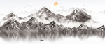 山水画 新中式 晶瓷画