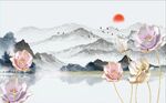 现代背景墙 
