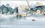 现代背景墙