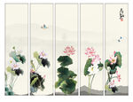 国画荷花
