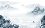 最新新客厅山水画 tif分层