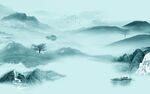 简约客厅意境山水 tif分层
