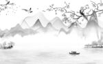 花鸟 山水现代新画 文件分层画