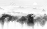 高清山水现代新画 文件分层画
