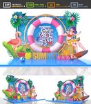 夏天 美陈拍照