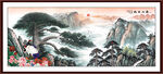 五岳独尊鸿运当头泰山装饰画