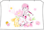 大牌卡通少女花卉