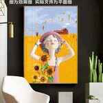 泡泡女孩装饰画