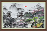 山水装饰画 