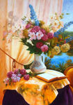 花卉油画静物欧式壁画