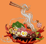 手绘火锅米线土豆粉麻辣料