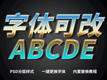 3D立体字