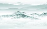意境客厅意境山水 文件分层 