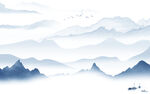 中式意境新款山水 tif分层