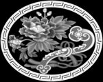 牡丹灰度图