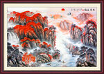 国画 鸿运当头