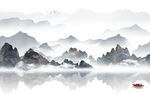 中式最新简约山水 TIF分层