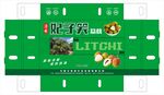海南妃子笑荔枝纸箱包装展开图
