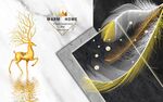 北欧羽毛背景墙