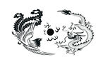 龙凤呈祥  雕刻图