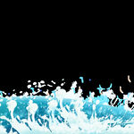 插画海浪装饰海水元素