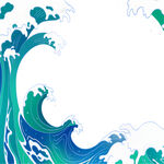 绿色海水海洋元素 