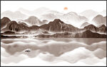 抽象山水画