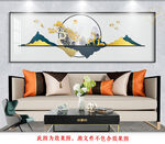 麋鹿玄关装饰画