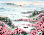 桃花背景