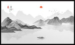 新中式山水画