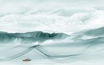 最新中式山水墙画 TIF分层