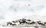 水墨江南新中式背景墙