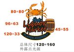 酒吧霓虹灯标志矢量图