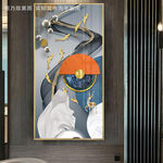 麋鹿玄关装饰画