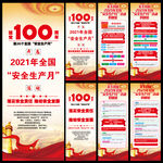 2021年全国安全生产月X展架