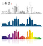 南京地标建筑矢量设计元素