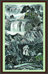 山水中堂画 