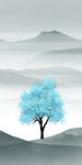 高清 新中式墙画 TIF分层图