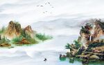 新中式背景墙