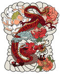 插画素材 纹身图案