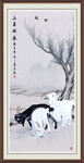 三羊开泰国画