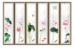 国画荷花