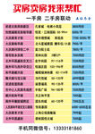 房产简易表格海报