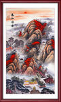 竖幅山水画