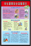学生暑期安全海报